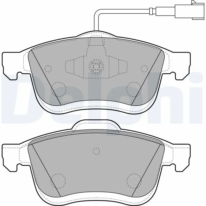 DELPHI LP3270 Комплект тормозных колодок,
