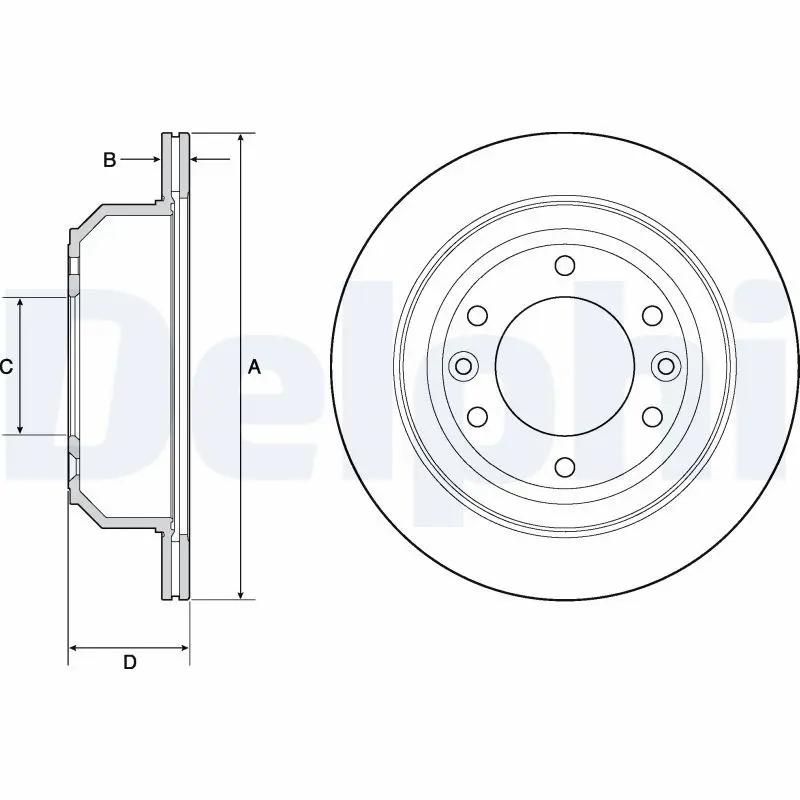 DELPHI BG4692C Тормозной диск