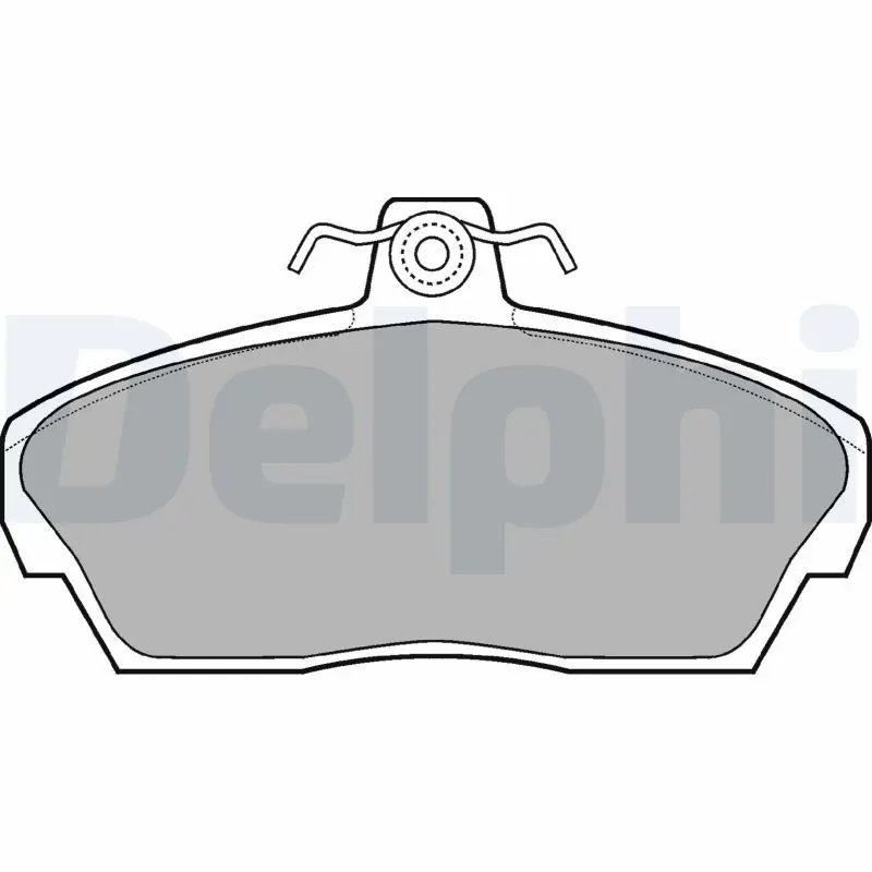 DELPHI LP911 Комплект тормозных колодок
