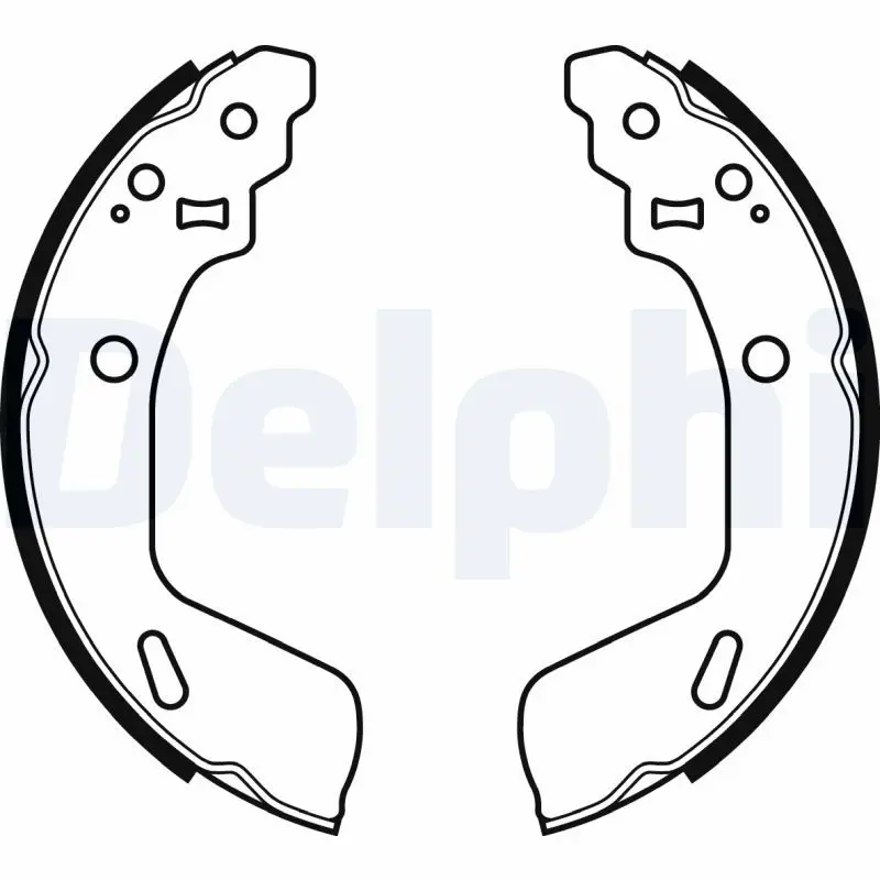 DELPHI LS2073 Комлект тормозных накладок