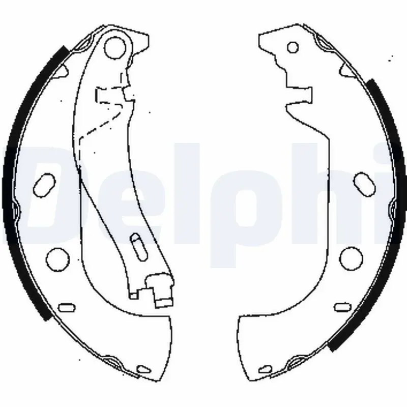 DELPHI LS1847 Комлект тормозных накладок