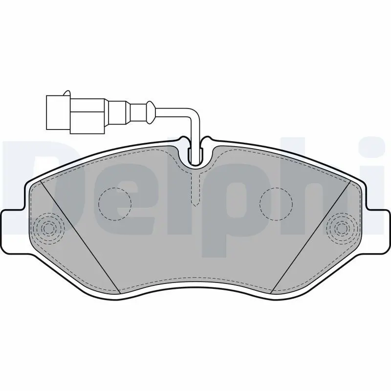 DELPHI LP2043 Тормозные колодки NISSAN
