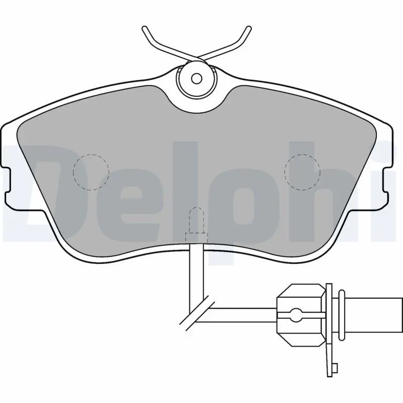Delphi LP1542 Колодки торм.пер./дат.