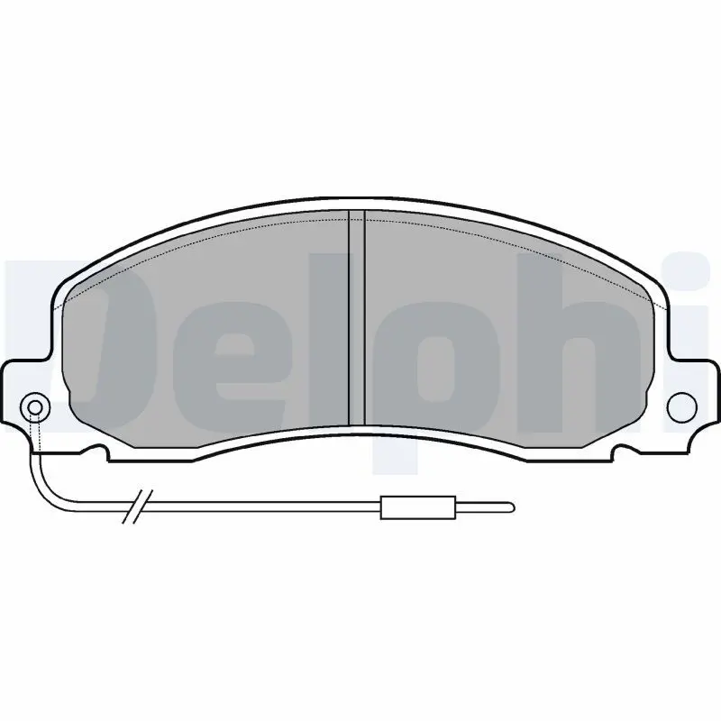 DELPHI LP504 Комплект тормозных колодок