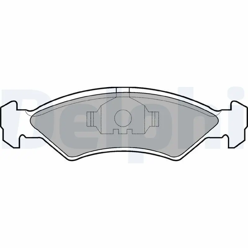 DELPHI LP351 Комплект тормозных колодок