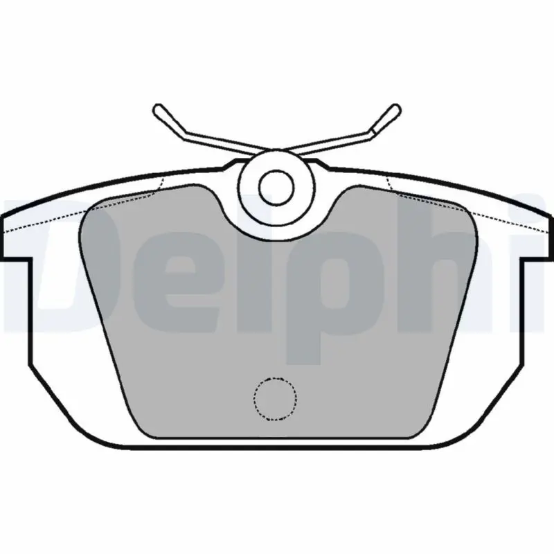 DELPHI LP522 Колодки дисковые задн.