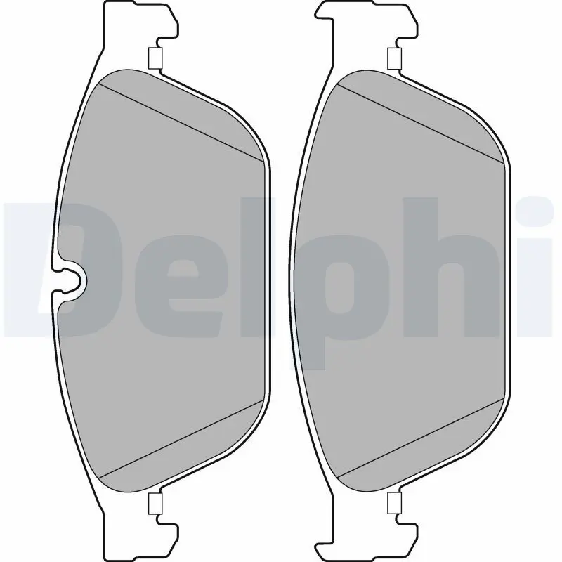 DELPHI LP2292 Колодки тормозные дисковые