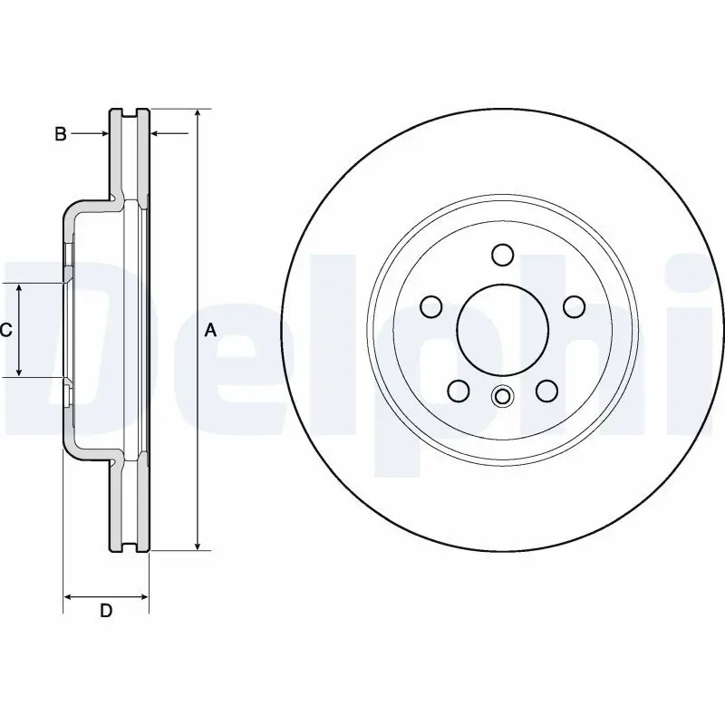 DELPHI BG9154C ДИСК ТОРМОЗНОЙ