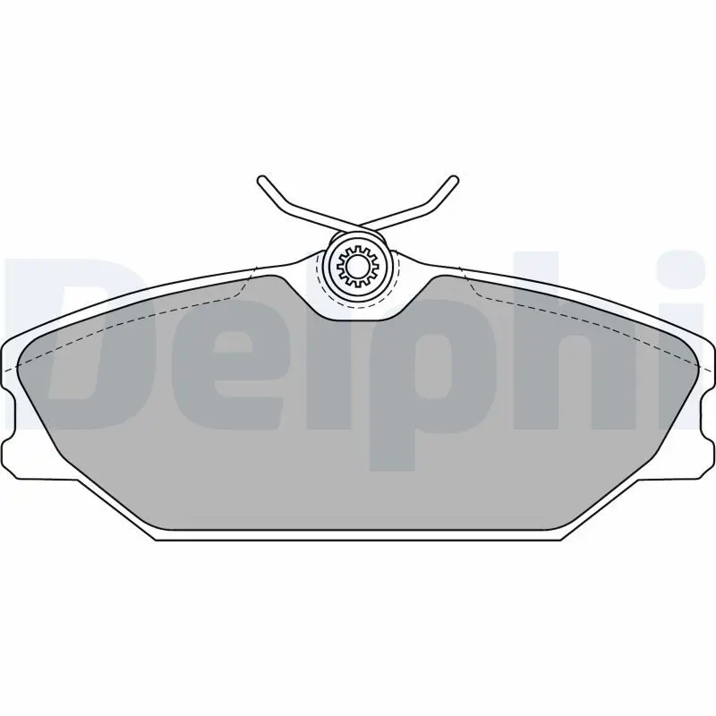 Delphi LP1744 Колодки тормозные RENAULT