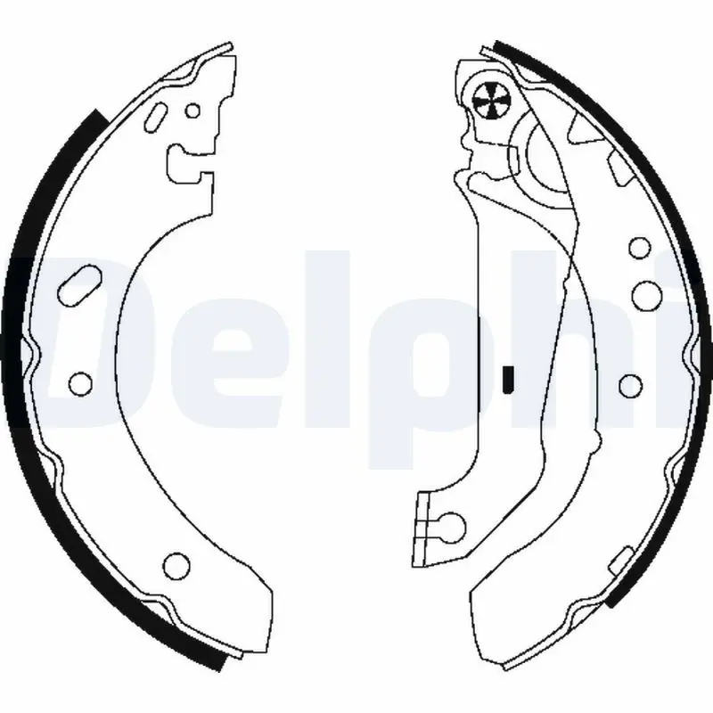 DELPHI LS1783 Комлект тормозных накладок