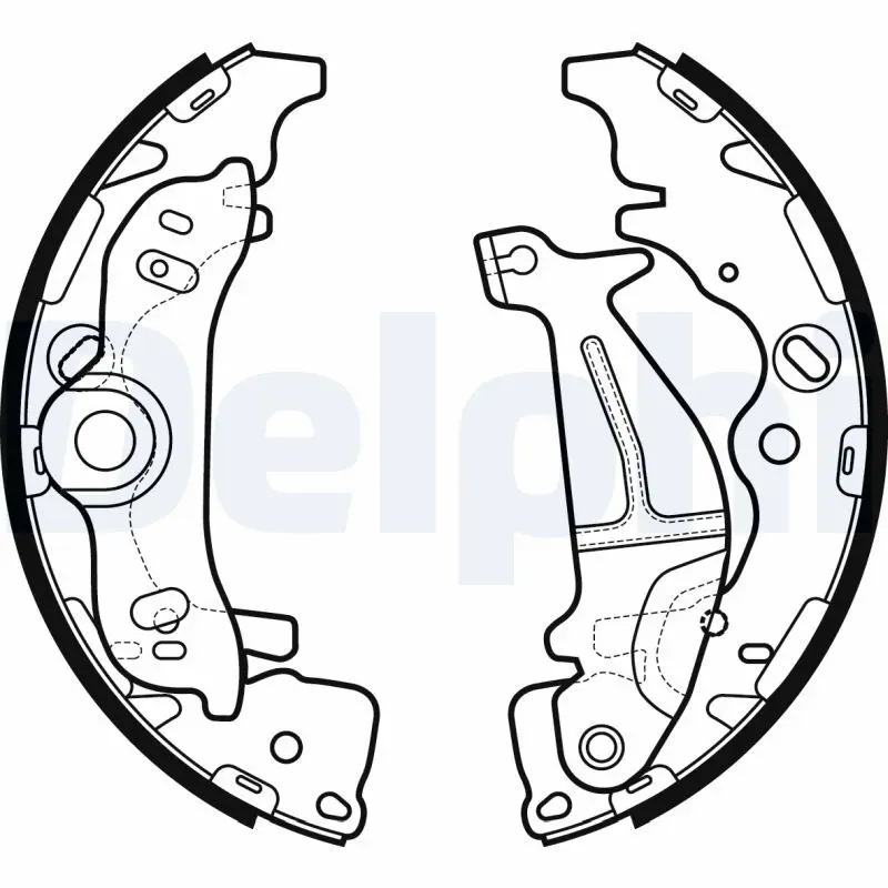 DELPHI LS2138 Комплект тормозных колодок