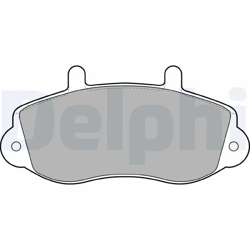 DELPHI LP1406 Комплект тормозных колодок