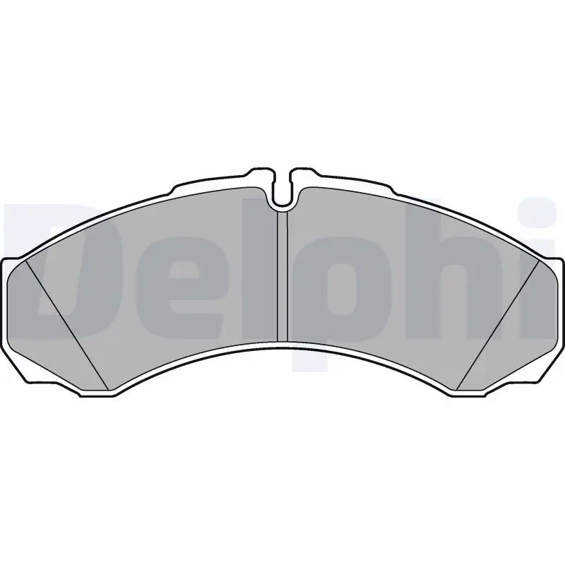 DELPHI LP3190 Комплект тормозных колодок