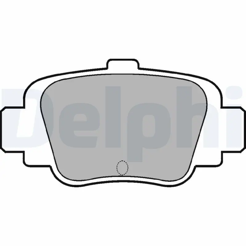 DELPHI LP780 Комплект тормозных колодок