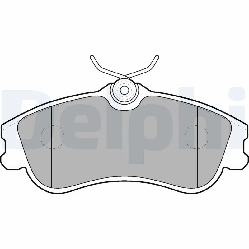 Delphi LP1624 Колодки тормозные дисковые,