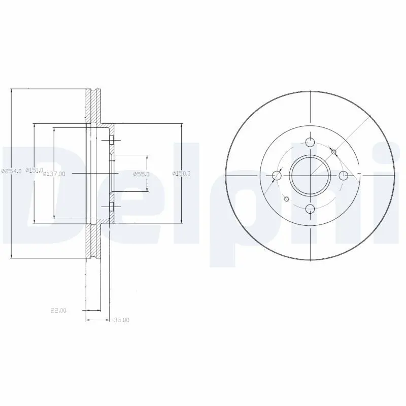 DELPHI BG4213 Тормозной диск