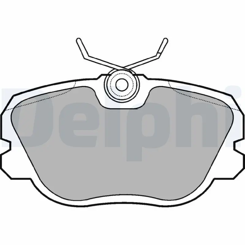 DELPHI LP731 Комплект тормозных колодок
