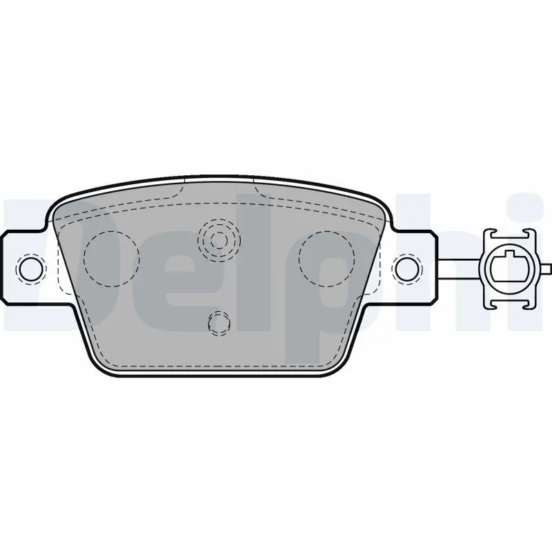 DELPHI LP2486 Комплект тормозных колодок