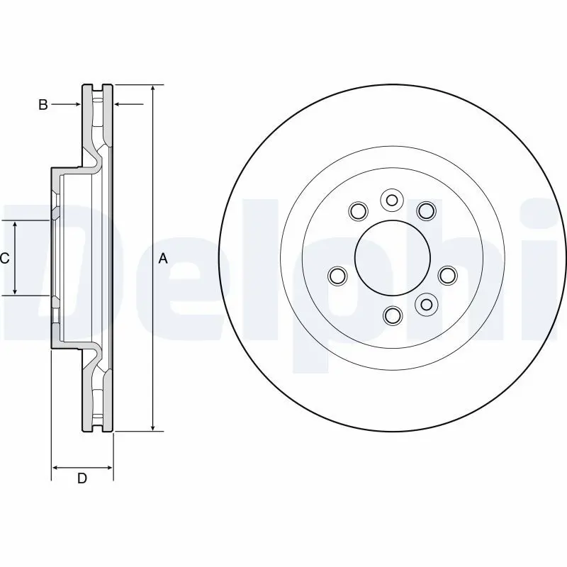 DELPHI BG9204C Тормозной диск