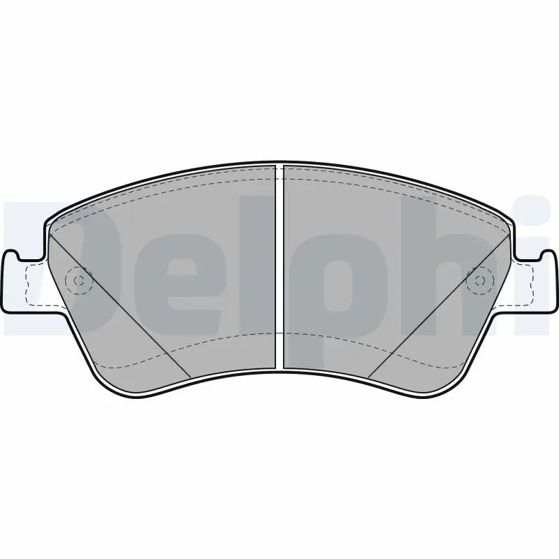 Delphi LP2102 Колодки торм.пер.