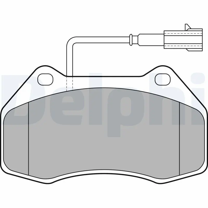 DELPHI LP2136 Комплект тормозных колодок