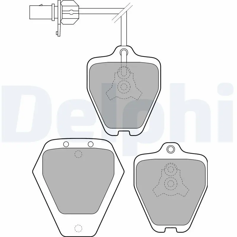 DELPHI LP1760 Колодки тормозные AUDI A6