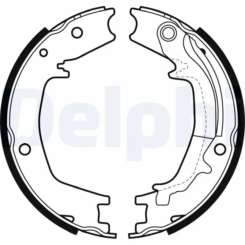DELPHI LS1985 Колодки тормозные барабанные