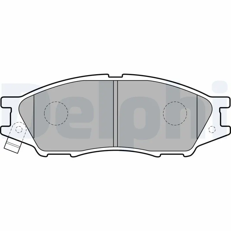 Delphi LP2184 Колодки торм.пер.