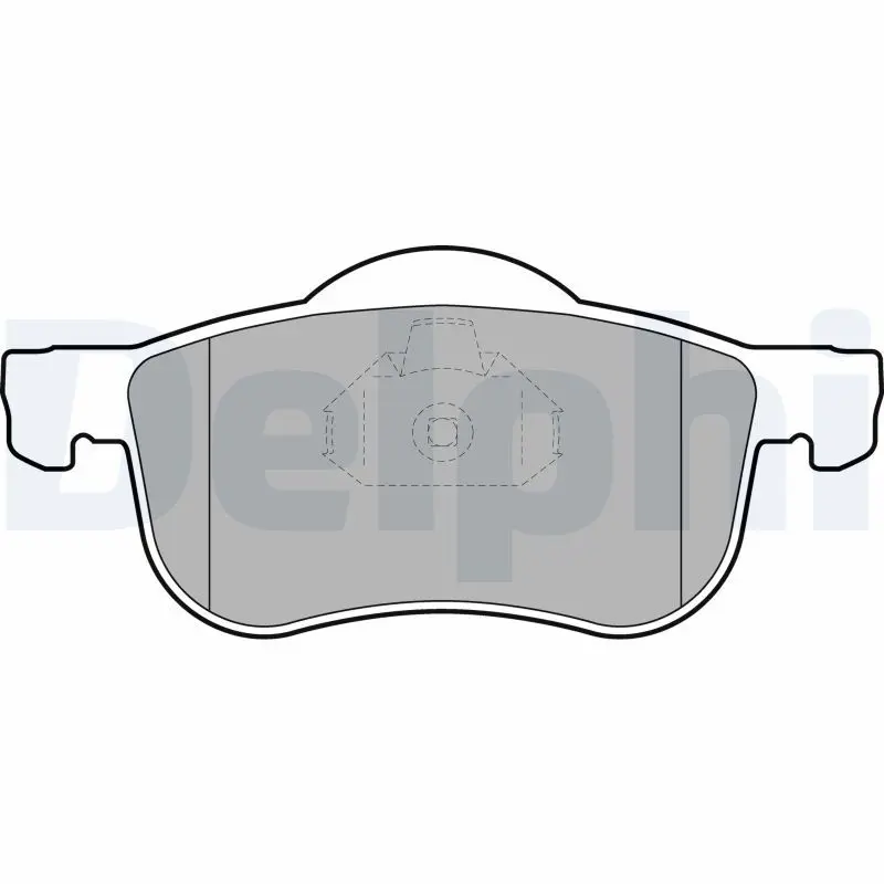 Delphi LP1458 Колодки тормозные дисковые,
