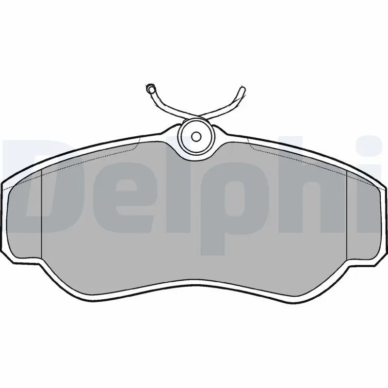 Delphi LP913 Колодки тормозные дисковые,