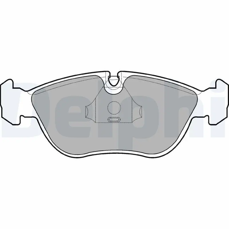 DELPHI LP839 Комплект тормозных колодок