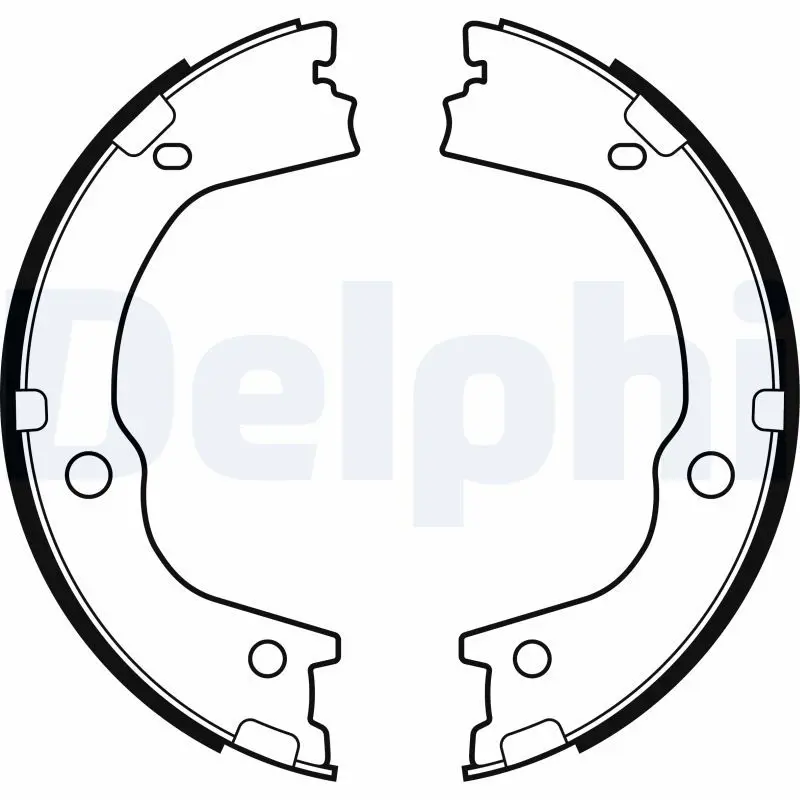 DELPHI LS2159 Комплект тормозных колодок,