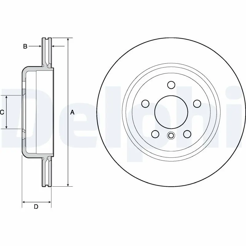 Delphi BG4664C BG4664C диск тормозной