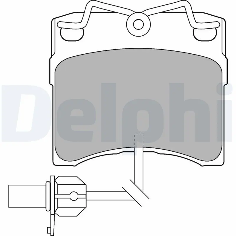 DELPHI LP1535 Комплект тормозных колодок