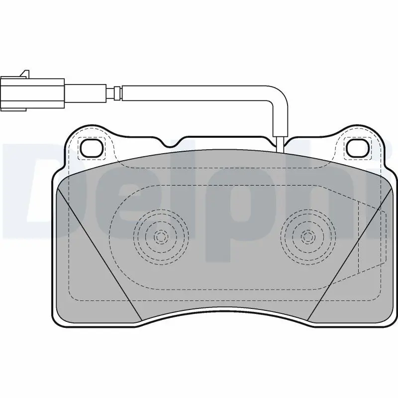DELPHI LP2221 Комплект тормозных колодок