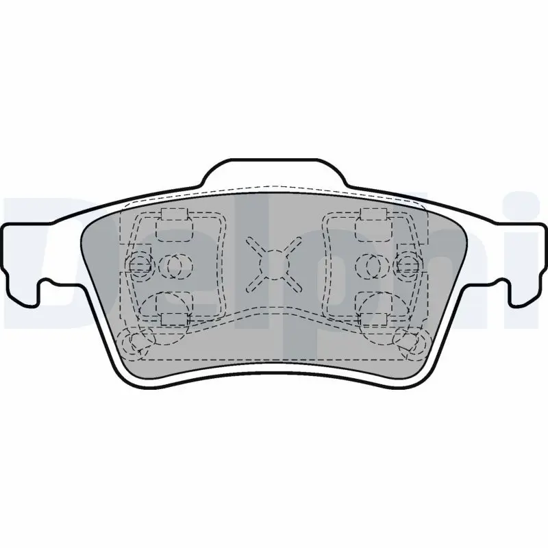Delphi LP1701 Колодки тормозные дисковые зад