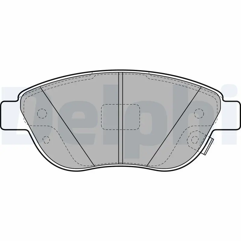 DELPHI LP2476 Комплект тормозных колодок