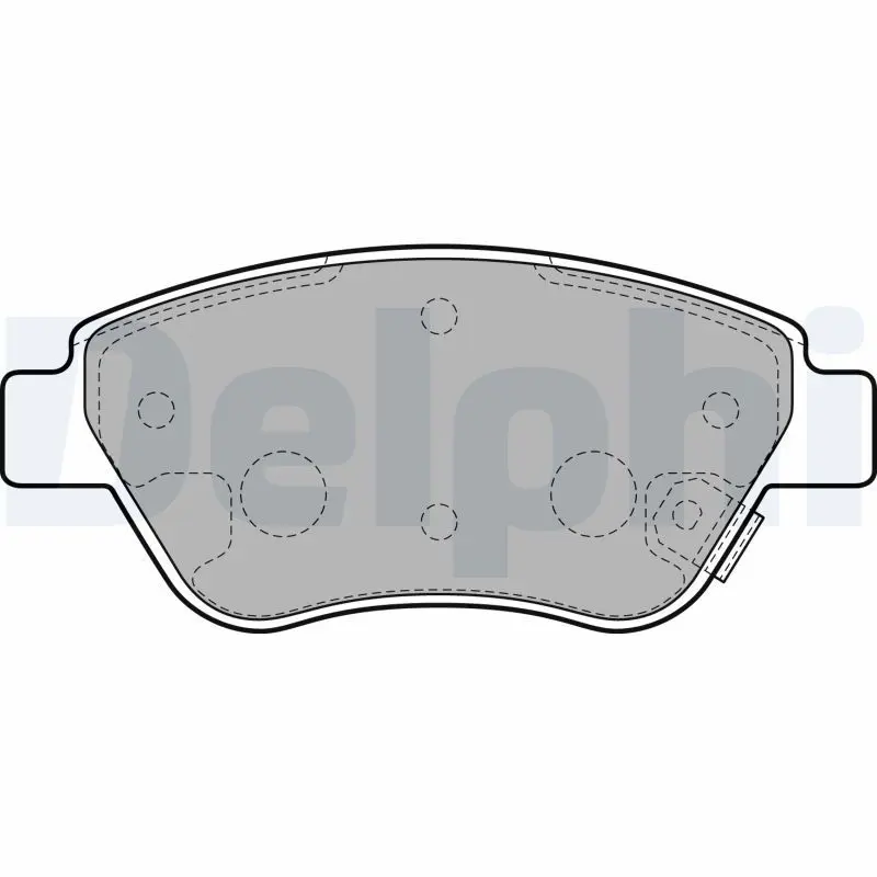 DELPHI LP2478 Комплект тормозных колодок