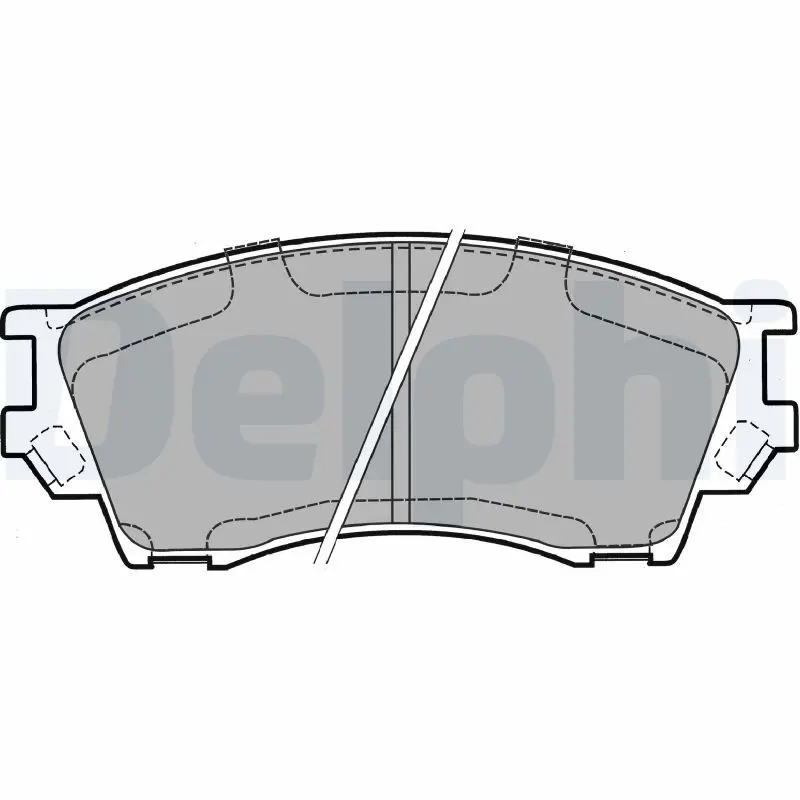 DELPHI LP1063 Комплект тормозных колодок