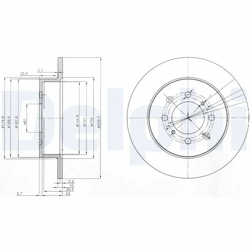 DELPHI BG3793 Диск тормозной (Цена за 1 шт.)
