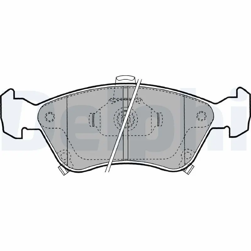DELPHI LP1231 Комплект тормозных колодок