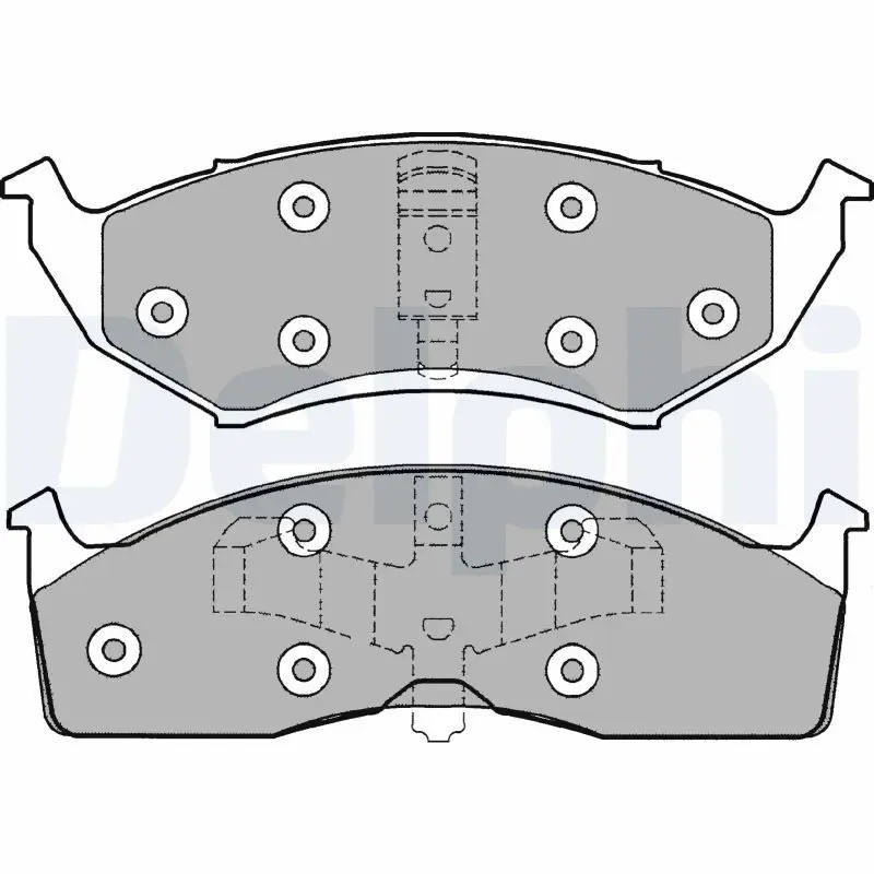 DELPHI LP1166 Комплект тормозных колодок