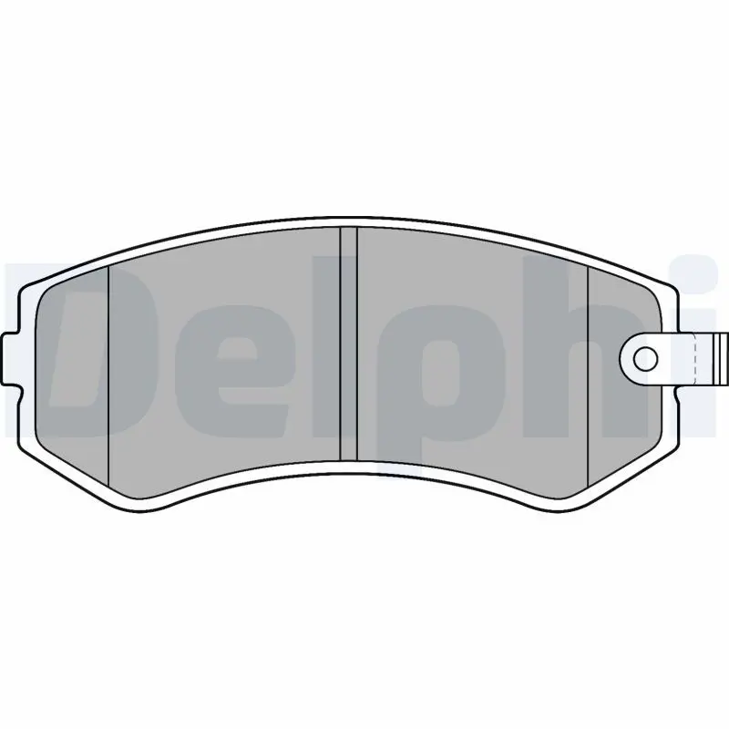 Delphi LP1544 Колодки торм.пер./зад.