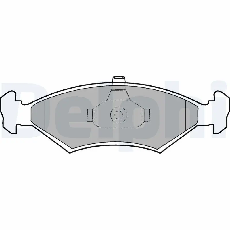 DELPHI LP1604 Колодки тормозные передние