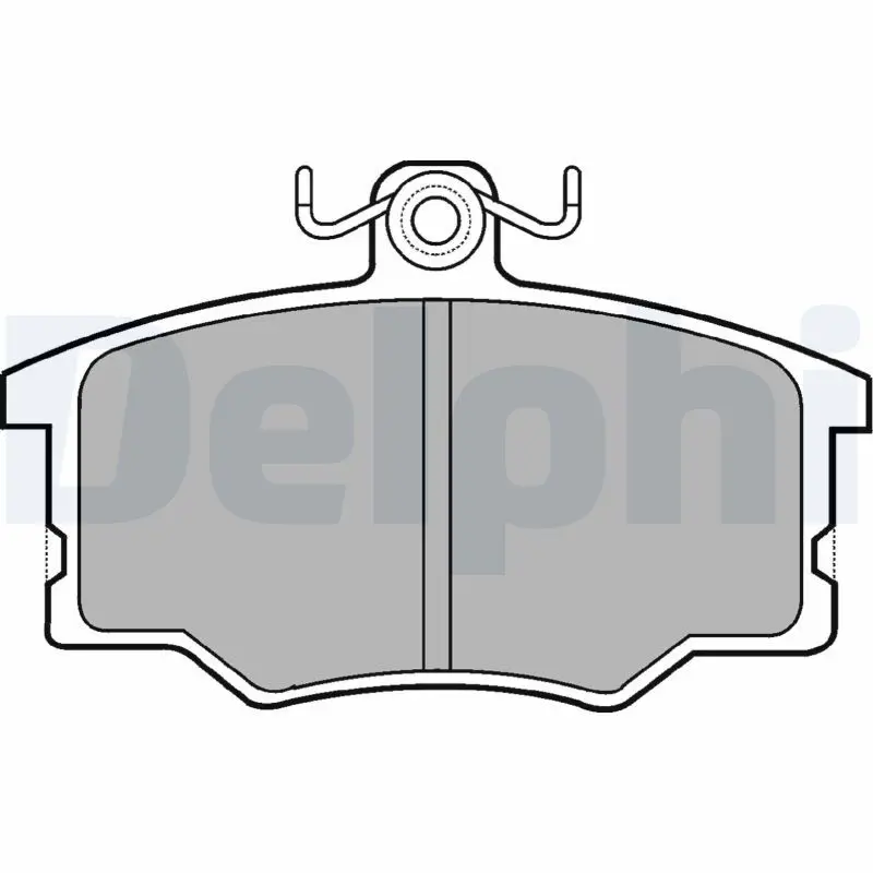 DELPHI LP179 Колодки дисковые. передние