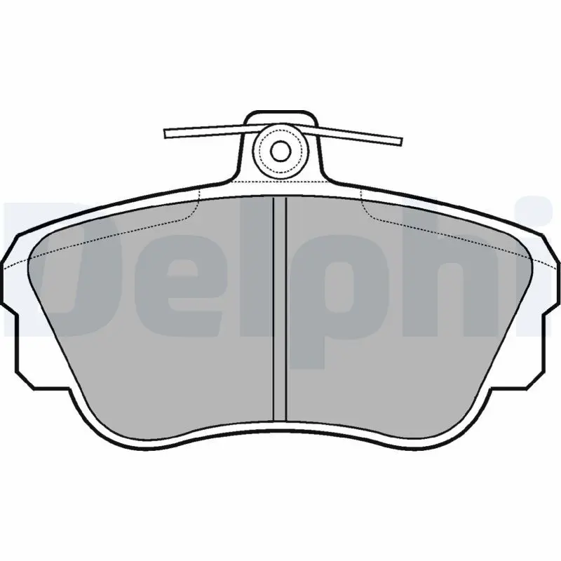 DELPHI LP639 Колодки тормозные дисковые,
