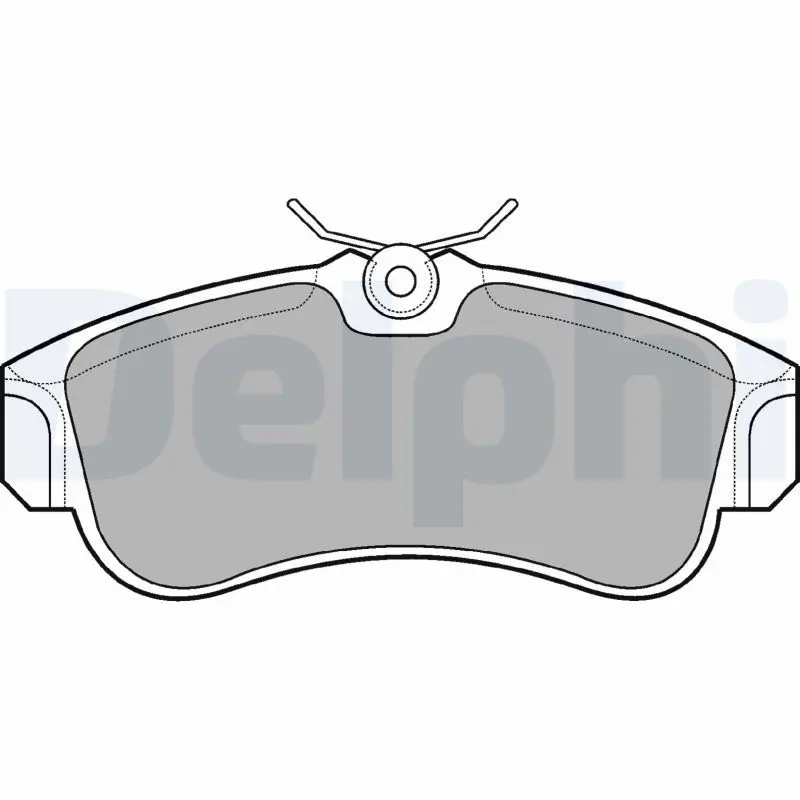 DELPHI LP616 Delphi Колодки тормозные LP616