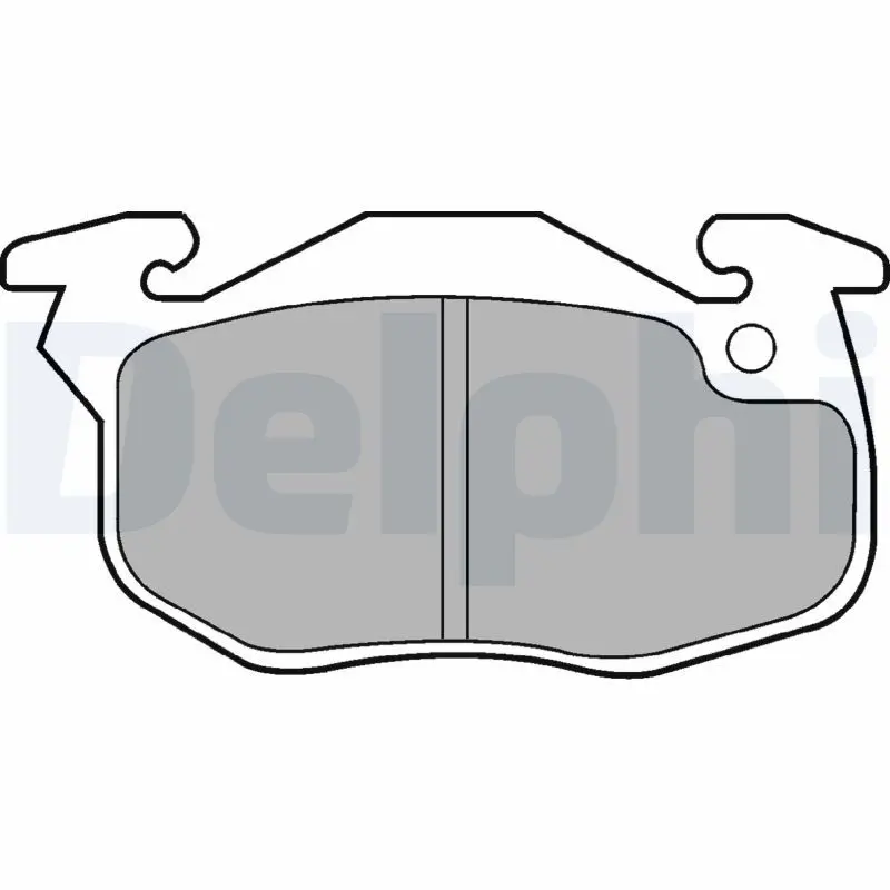 DELPHI LP1053 Комплект тормозных колодок