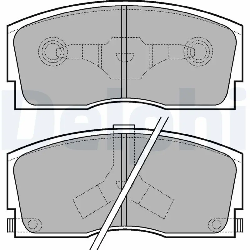 DELPHI LP626 Комплект тормозных колодок