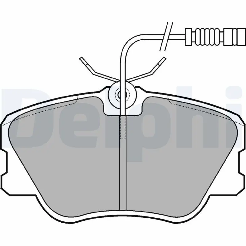 Delphi LP608 КОМПЛЕКТ ДИСКОВЫХ ТОРМОЗНЫХ